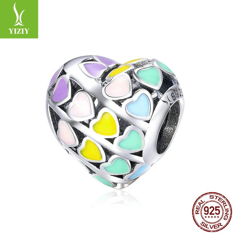 Rainbow Series S925 Silver Beads, Colorful Earrings, Bracelets, Jewelry Collection Map