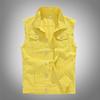 Kule Spring Korean Slim Fit Men's Trendy White Denim Vest