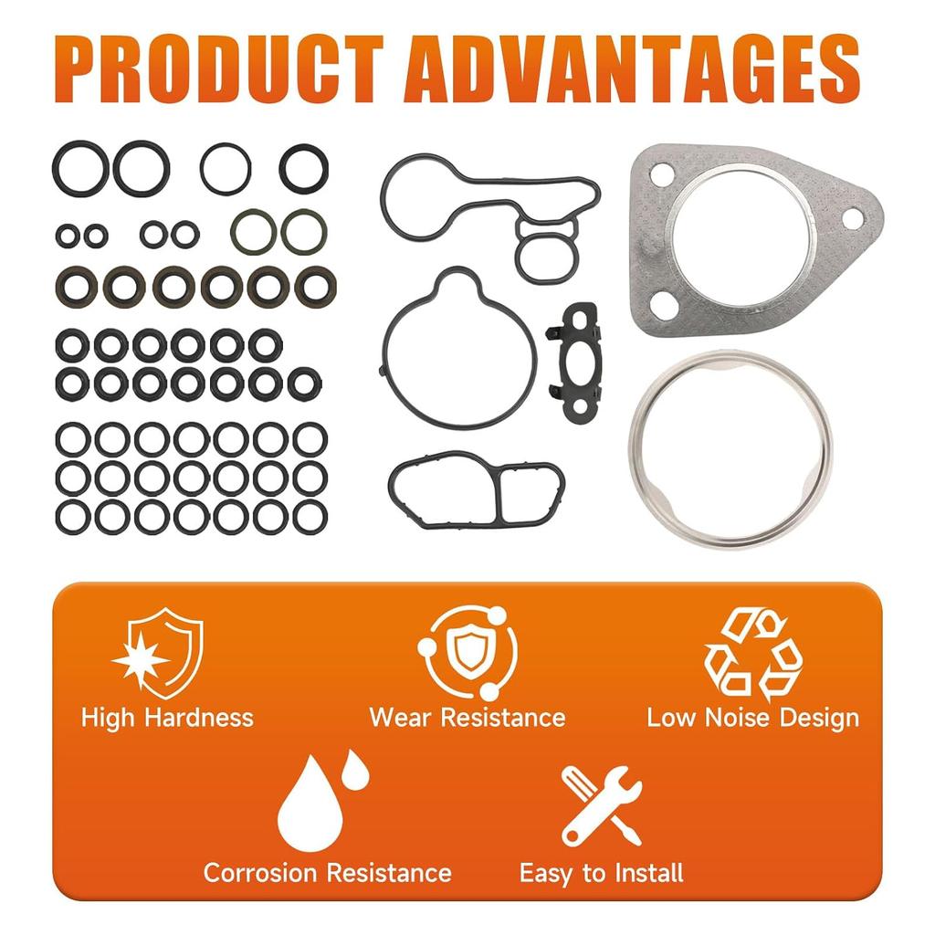 926-166 Engine Oil Cooler Gasket Seal Kit Compatible with Buick Encore 2013-2021 Chevrolet Sonic 2012-2020 Trax 2013-2021 Cruze 2011-2016 Replace