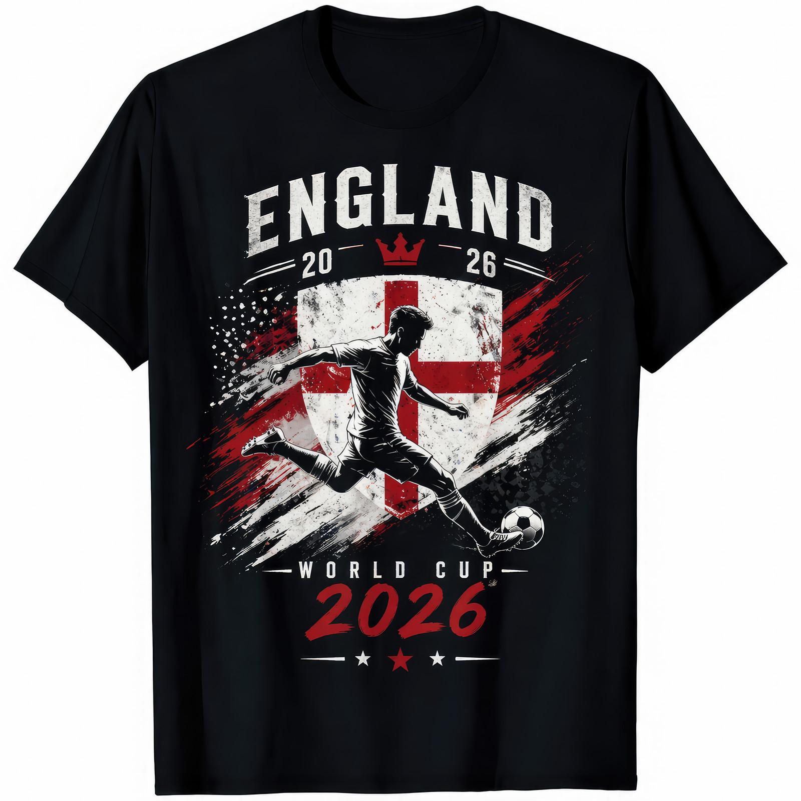 England World Cup 2026 Football T-Shirt England Soccer Fan Gift XXL