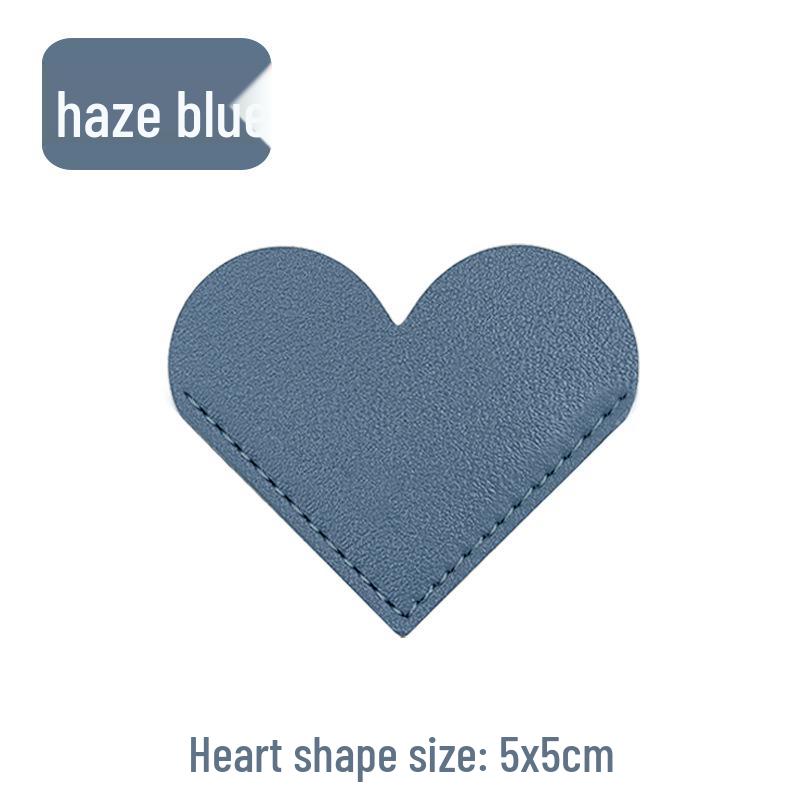 Customizable Heart-Shaped Leather Bookmark with PU Leather and Logo Personalization