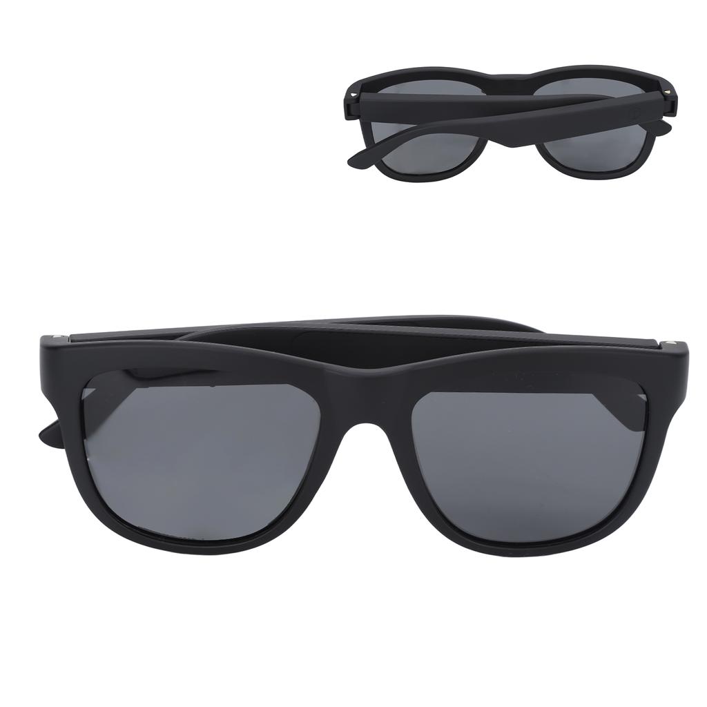Audio Sunglasses Built in Microphone Speaker Touch Voice Control USB Charging Black Smart BT Glasses