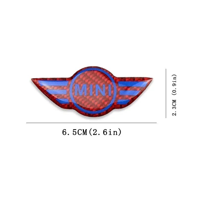 Emblème de Volant Intérieur de Voiture en Fibre de Carbone pour Mini Cooper John Cooper Works R50 R52 R53 R55 R56 F54 F55 F56 F60