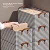 Clothes Storage Box, Household Drawer-Style Fabric Storage Container, Organizing Storage Cabinet, Layered Storage, 6 Pieces 47*28*20cm