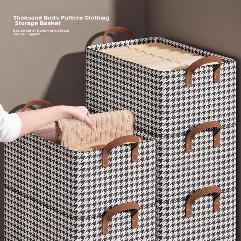 Clothes Storage Box, Household Drawer-Style Fabric Storage Container, Organizing Storage Cabinet, Layered Storage, 6 Pieces 47*28*20cm