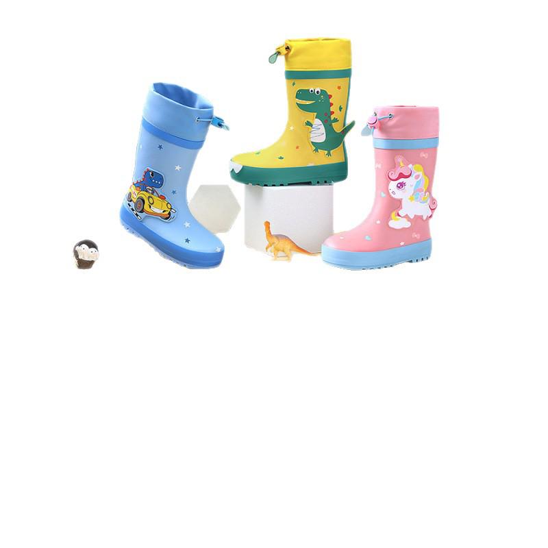 Kinder Wasserdichte Rutschfeste Regenstiefel für Jungen & Mädchen – Strapazierfähige Gummischuhe für Regentage.