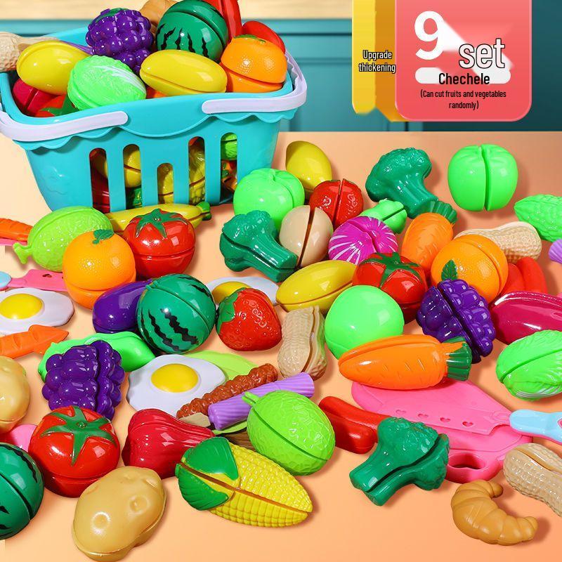 Детский набор игрушечной кухни - Фрукты, Овощи и Пицца для образовательной игры