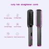 Negative Ion Hair Straightener Brush Hair Straightener Comb Hot Brush Hair Straightener with Anti-Scald Feature