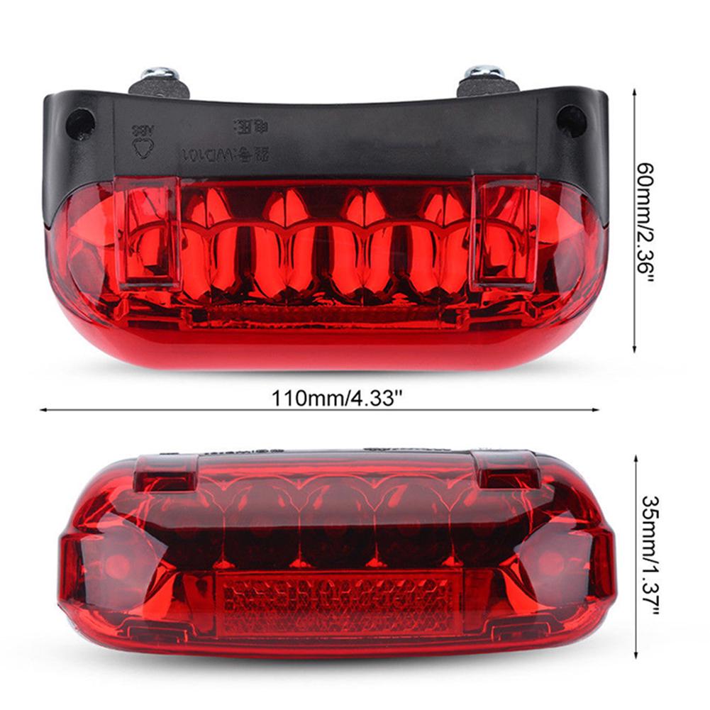 New 36V//48V E-Bike Light Tail Light LED Safety Warning Rear Lamp For E-Scooter