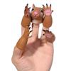 Washable Squirrel Animal Cat random combination Hand Puppet Finger Dolls Props