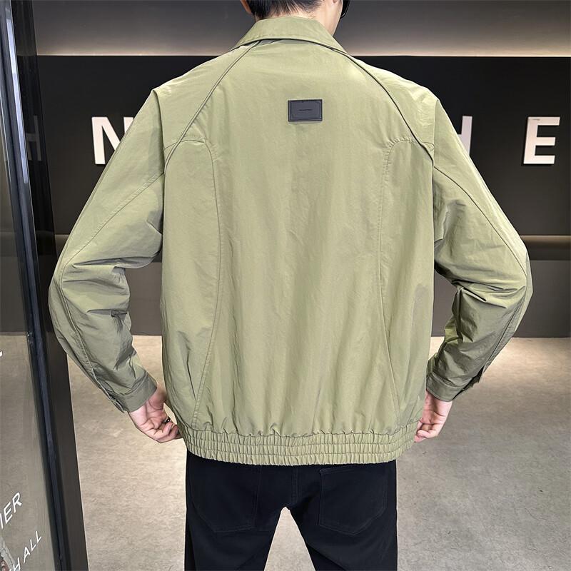 Spring New Product Men'S Fashion Versatile Trend Casual Korean Version Structure Splicing Lapel Jacket Loose Handsome Jacket