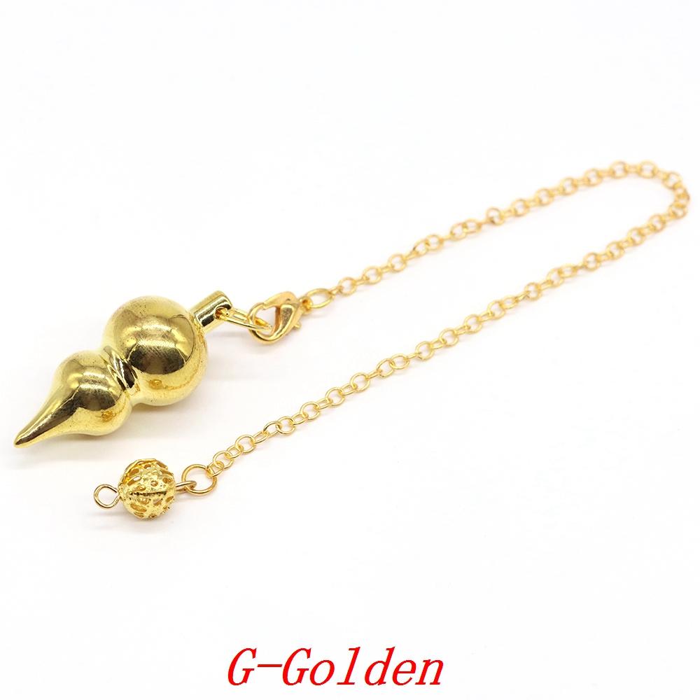 Metal Pendulum For Dowsing Divination Pendulos Spiral Cone Gold Color Copper Radiesthesia Pendulums Healing Pendule