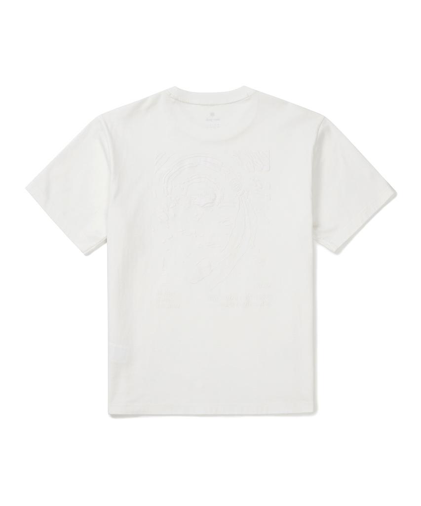 SNOWPEAK APPAREL Cotton Foam Graphic Short Sleeve T-Shirt (S25Mmfts66) Off White