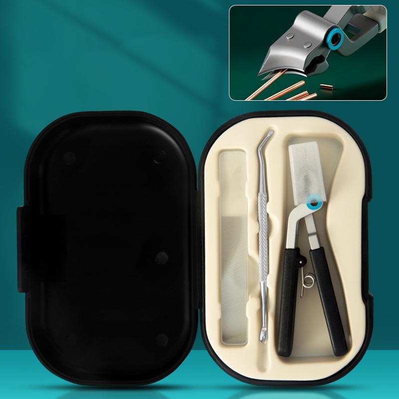 Bevel Nail Clipper Long Handle Wide Jaw Slant Tip Nail Clippers Suitable For Thick Nails Care Thick Nail Trimming Manicure Tool
