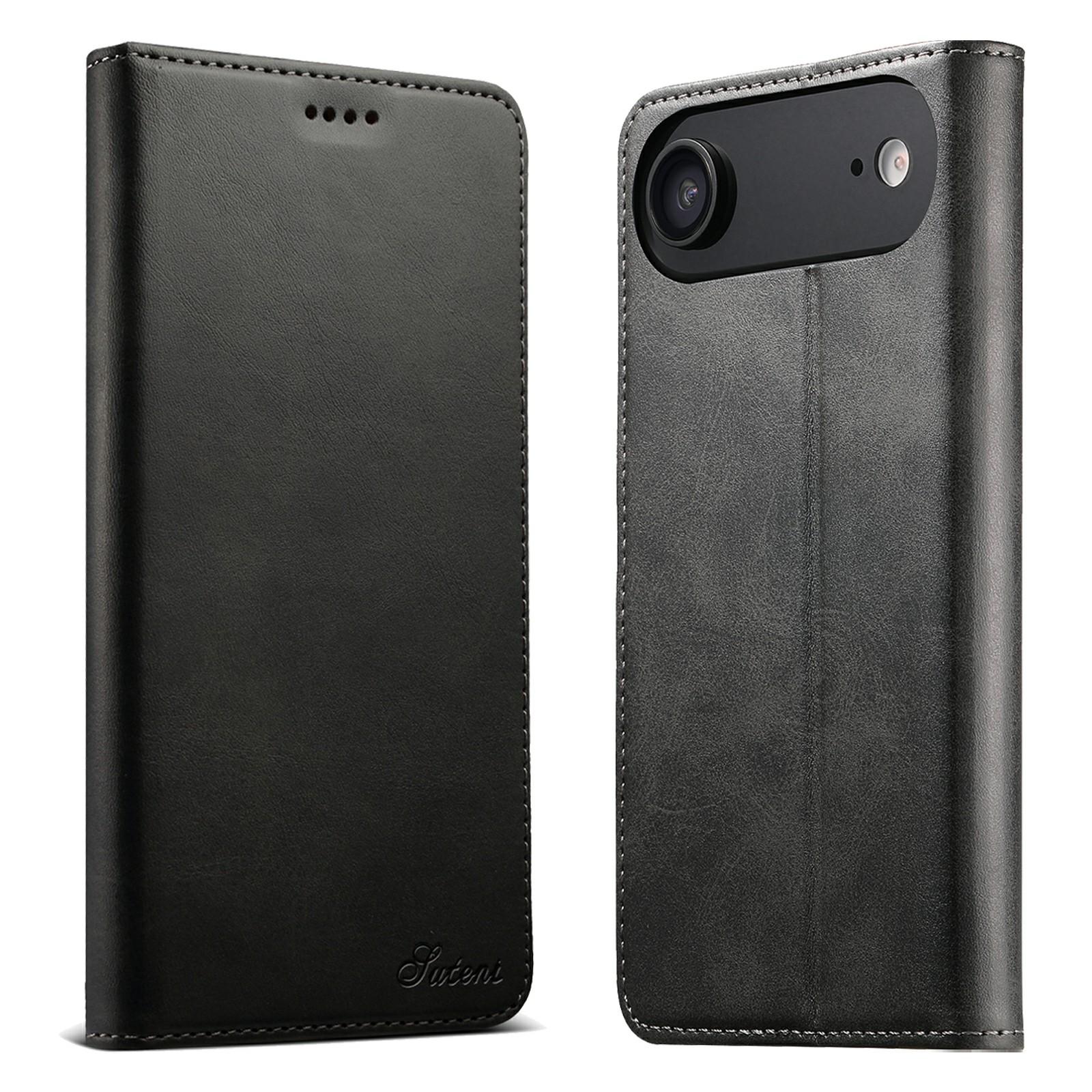 SUTENI For iPhone Air Case PU Leather Wallet Stand Magnetic Closing Phone Cover A