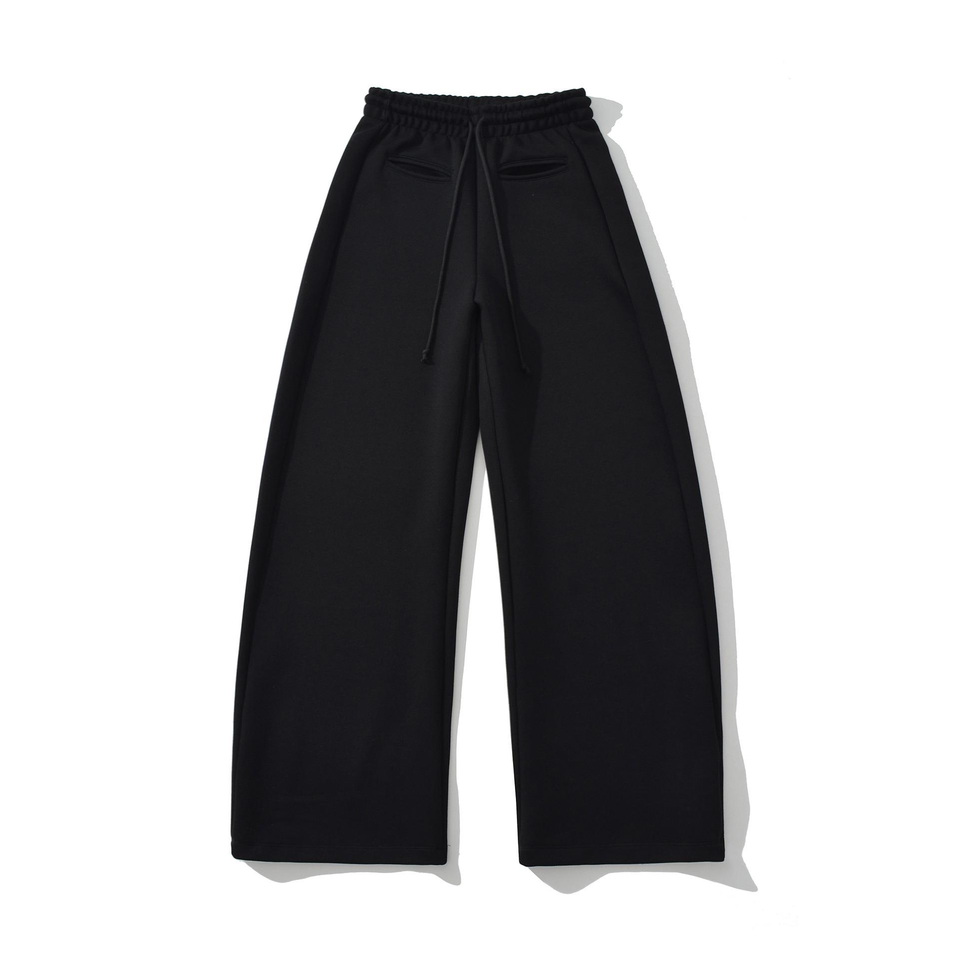 

Lazy Style Spicy Girl Wide Leg Drawstring Pants - Elastic Waist, Loose Fit, Casual American Sportswear for Women Large