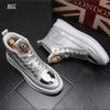 Fashion Designer Fashion Men's Shoes Rhinestone Casual Flats Platform Ankle Boots  Sneakers Zapatos Hombre A6