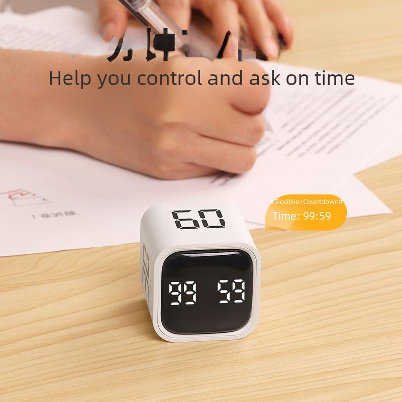 Digital Study & Kitchen Timer: Celebrity-Endorsed Countdown Alarm Clock for Self-Discipline & Time Management