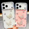Handmade Sparkly Diamond Butterfly Swarm IMD Phone Case, Compatible with iPhone 13,iPhone 14,iPhone 15,iPhone 16,iPhone 17 Series