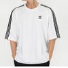 Adidas ShorT Sleeve Tee Oversized 3 STripe T shirT
