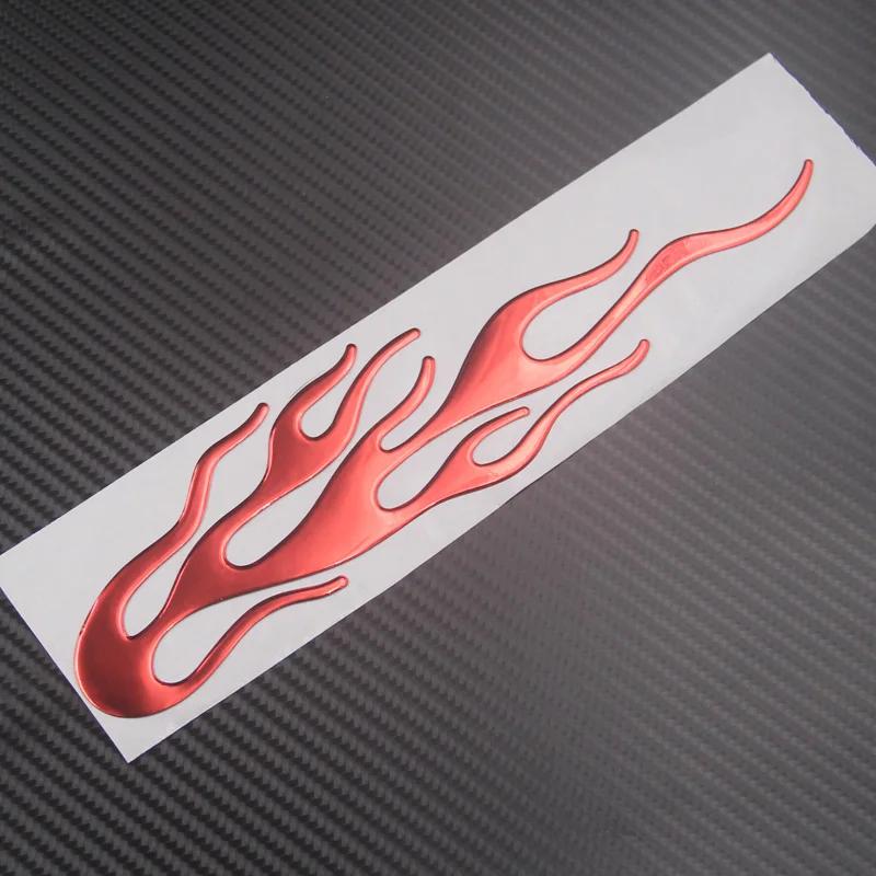 Coda di vento 3D Moto Fiamma Magica Adesivo Decalcomania Emblema Etichetta Badge Decor Decorativo oro Argento Rosso