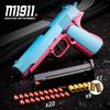 M1911 Toy Gun Pistol Soft Bullet Shell Ejected Blaster Manual Airsoft Air Gun Launcher For Children Adults Shooting Games