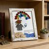 Class of 2026 Seaglass Decoration Handmade Sea Glass Graduation Wall Art Framed Sea Glass Artwork Desktop Wall Ornament Graduates Gift