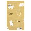 Hamamonyo Tenugui Hand Cat Glasses Beige (Japanese Towel) - -