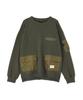AVIREX TACTICAL CREWNECK SWEAT L 350 Dark Green 783-5932006