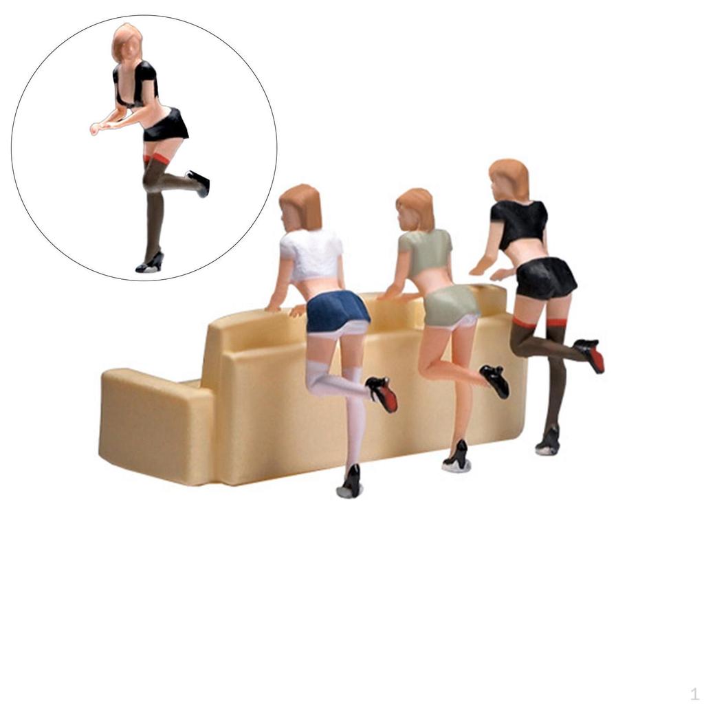 Resin Miniature Scene Ornament ,Role Play Figure, Tiny People Toys, Character Model, Painted Model