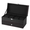 Carbon Fiber PU Jewelry Organizer Box 22.2 * 11 * 11.2cm Bracelet Box  For Women