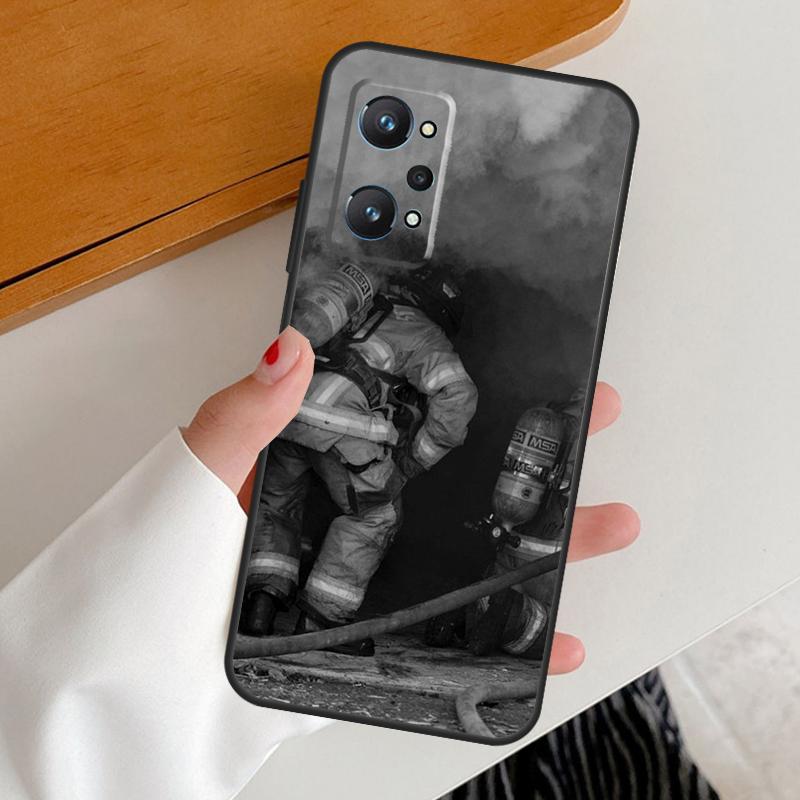 Cool Firefighter Heroes Fireman For Realme 15 Pro GT7 GT6 10 11 12 13 14 Pro Plus C67 C63 C61 C55 C51 C53 C35 C75 C65 Case