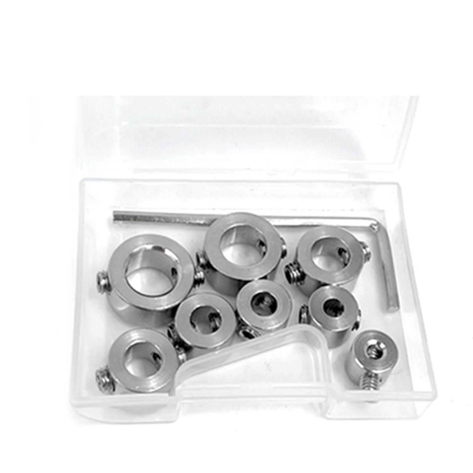 

6/8/12Pcs/Lot 3-16mm Drill Bit Depth Stop Collar Ring Positioner Spacing Ring Locator Woodworking Drill Bit Hex Wrench 8P