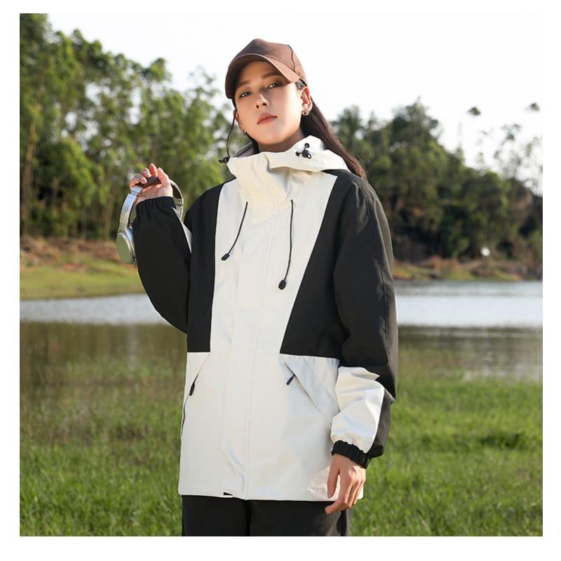 Jacket Outdoor Jacket Removable Hat Windproof Waterproof Jacket Teenagers Mountaineering Clothes Charge