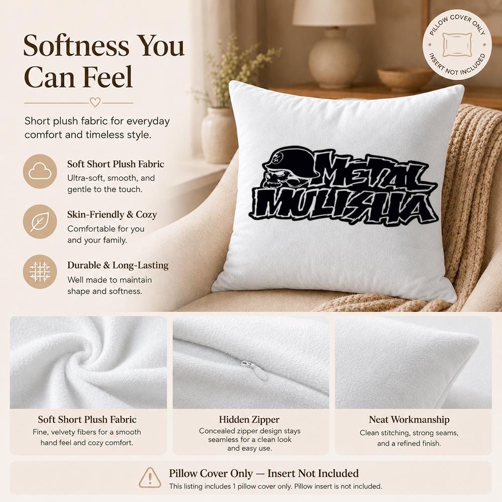 Fashion M-Metal MulishaS Cushion Cover Double-Sided Printed Pillow Cover Hypoallergenic Dust-Mite Proof