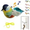 1Pc Cat Toys Hanging Bird, Retractable Cat Teaser Toy, Vivid Chirping, Interactive Catnip Toys for Indoor Cats Kitten Play Chase Exercise