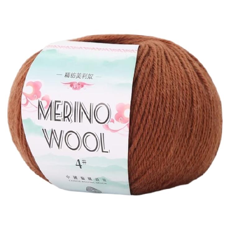 134Yard/Roll Roll Wool Yarn Soft Worsted Weight Yarn 1.76oz Knitting Yarn For Beginner Knitting Rugs Sweater Scarf
