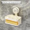 Adhesive Wall-Mounted Toilet Paper Holder with Soap Dish