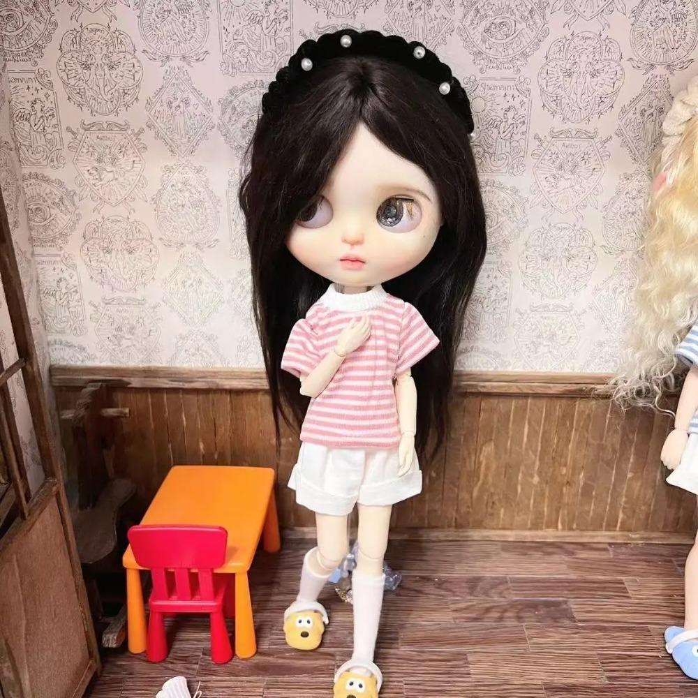 Fashion 1/6 Blythe Doll Clothes Sweater Set Barbir Doll Replace Clothes Ob24 Doll Outfit Accessories No Socks