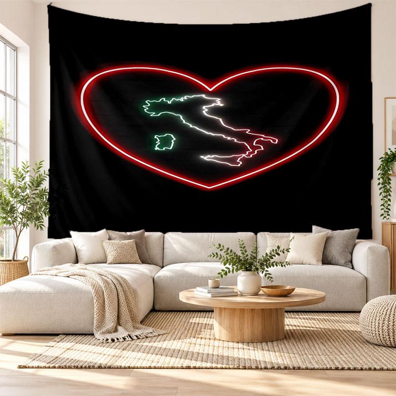 Italy Wall Tapestry, Soft Fabric Wall Hanging, Decorative Backdrop For Bedroom Home Wall Art