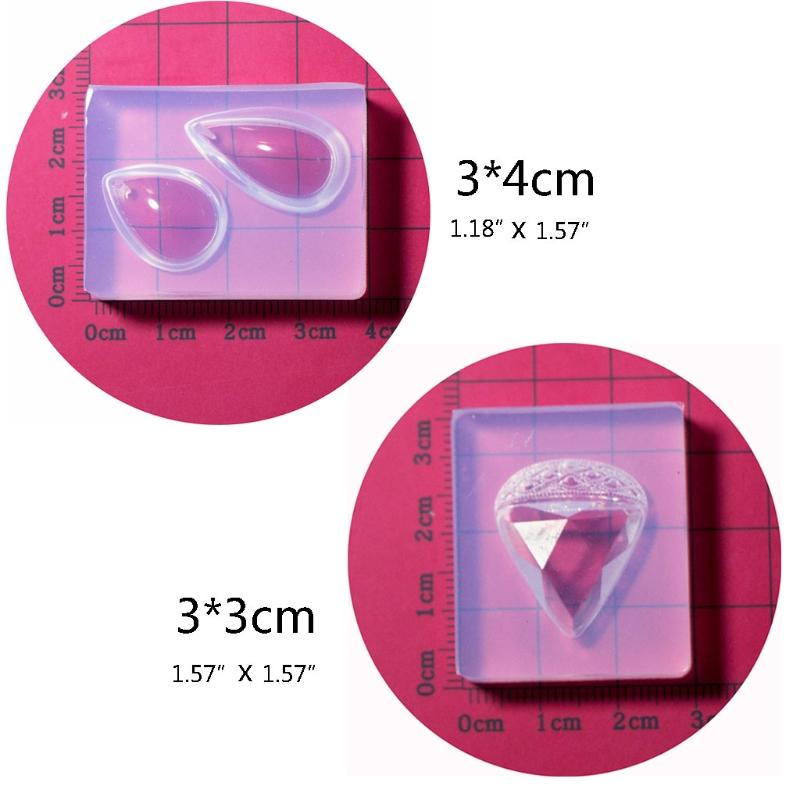 Three-dimensional Water Drop Earring Silicone Mold Suitable for Epoxy Resin Diy Craft Pendant Earrings Jewelry Making