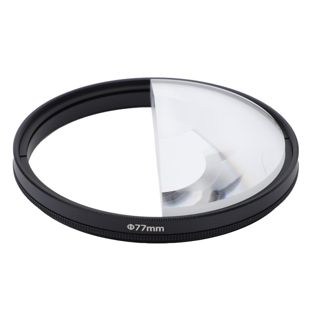 77mm Half Filter Optical Glass Aluminum Alloy Half Distortion Special Effect Camera Lens Filter for