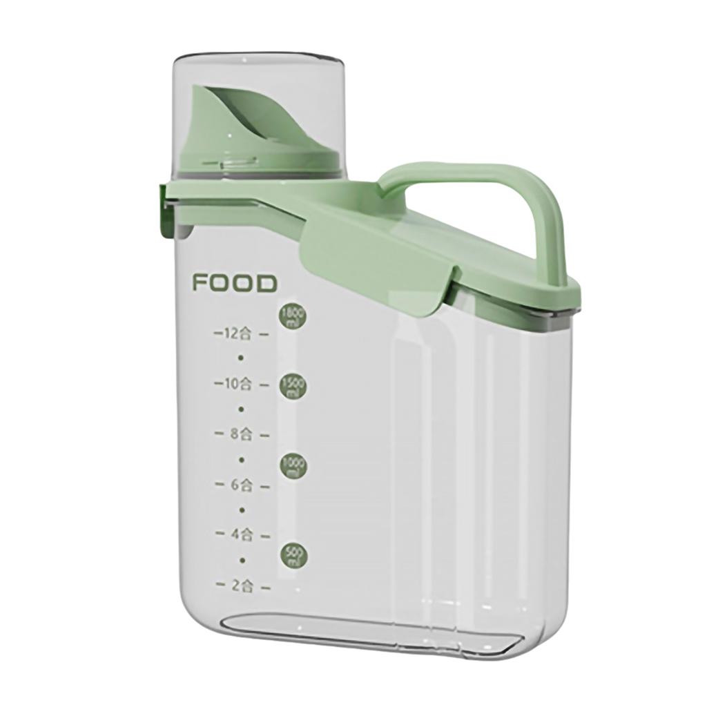 Getreide Aufbewahrungsbox Getreidebehälter Skala Griff Lebensmittel Bohnen Verschlussglas Küche Großes Fassungsvermögen Getreidespender Haferflocken Flasche