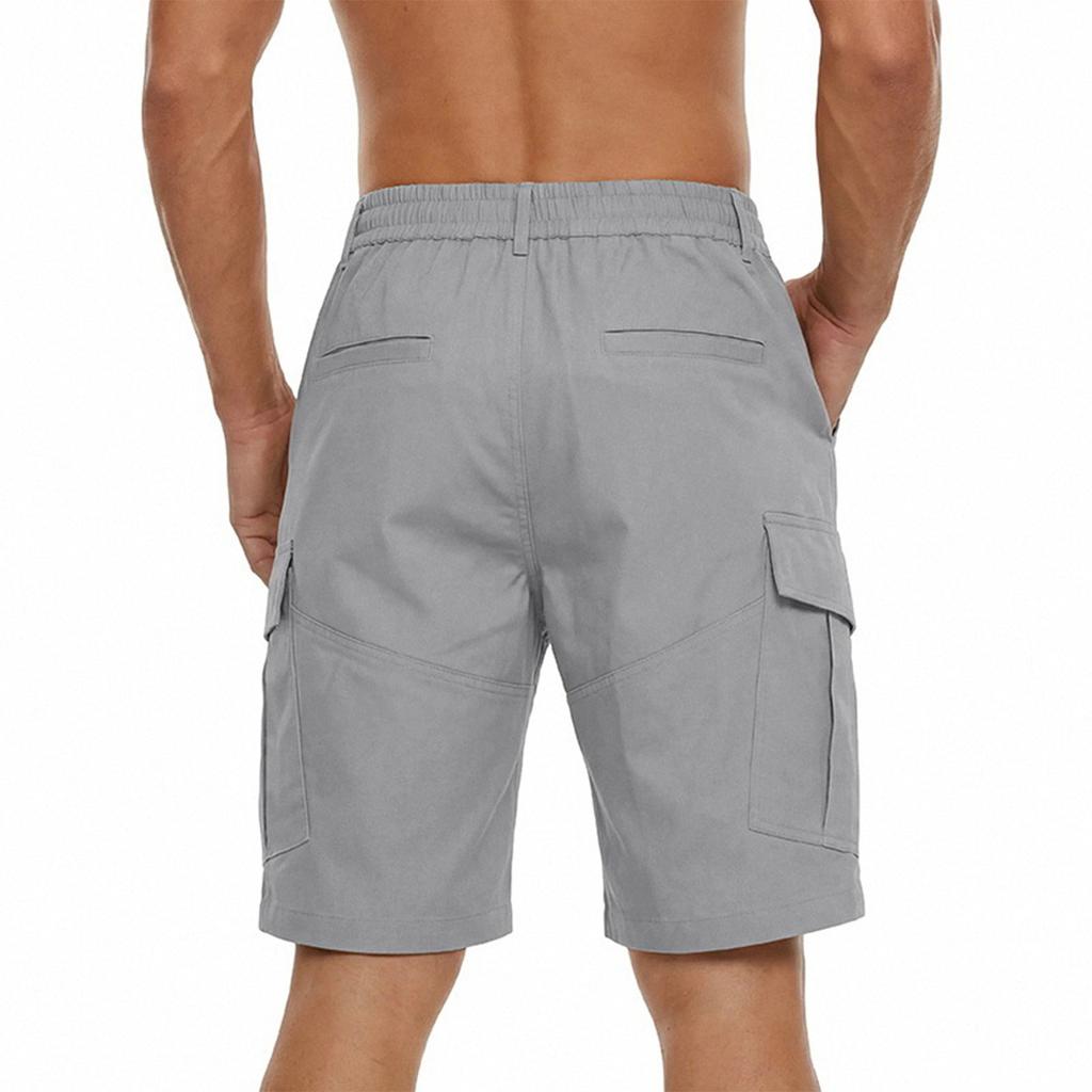 Herren lockere lässige lockere Taille Arbeitskleidung Mehrzwecktaschen Shorts