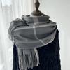 Scarf Women's Winter New Plaid Printing Tassel Imitation Cashmere Scarf Fashion Warm Shawl Scarf