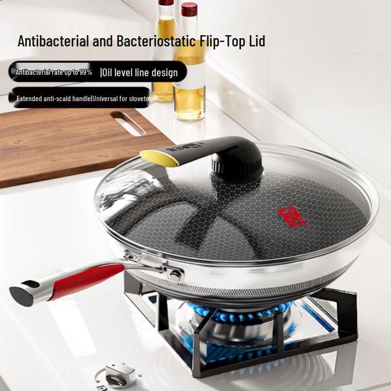 KOBACH Fifth-Generation Stainless Steel Honeycomb Wok