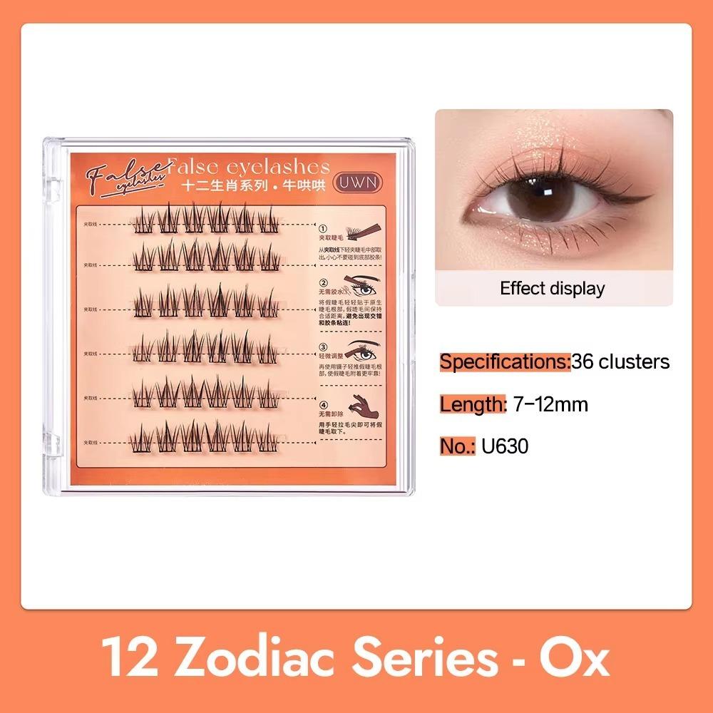No Need Glue Self Adhesive Cluster Lashes Press On Segmented Eyelashes  Women's Beauty