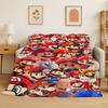 Coperta di Flanella Cartone Animato M-Mario Bros Gioco Morbida Calda Coperta Plaid per Camera da Letto Soggiorno Letto Viaggio Campeggio Picnic Regalo Bambini