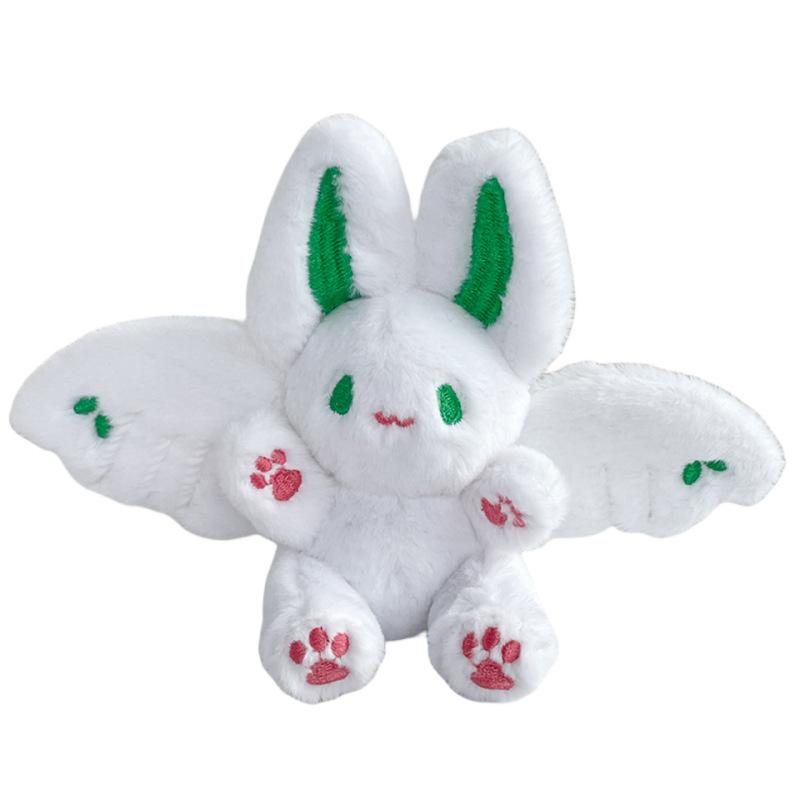 Cute and Cute Flying Bat Rabbit Doll Children's Backpack Mini Grabbing Machine Doll Keychain Plush Doll Pendant