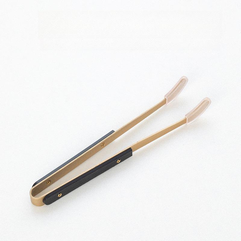 

New Chinese Style Brass Tea Clipper 6 Gentleman Tea Ceremony Brass Wood Combination Tea Clipper Tea Tweezers Home Goods чорний